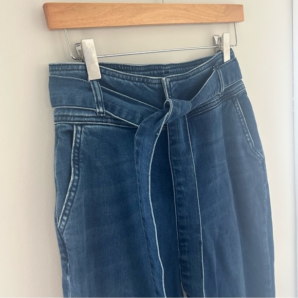 Boden jeans tie waist slim straight jeans- size 6R - Picture 3 of 11